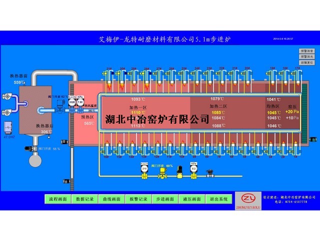 龍騰特鋼5.1M步進(jìn)底式爐
